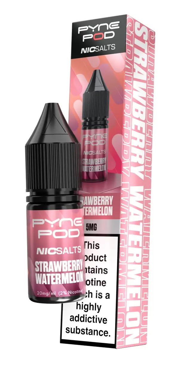 Strawberry Watermelon Nic Salt E-Liquid by Pyne Pod 10ml | 5mg